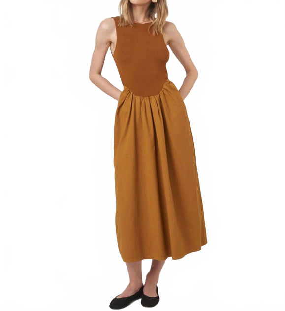 Project Social T Corinne Tank Dress Brown Large 2