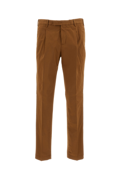PT01 Master Stretch Satin Trousers Brown EU 50 2