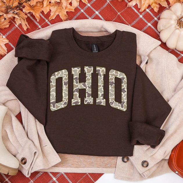 Gambi's Graphic Tees Ohio Camo Sweatshirt Black 2X 3