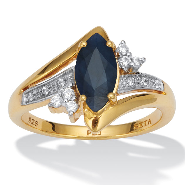 Palm Sapphire Ring Blue US 9 2