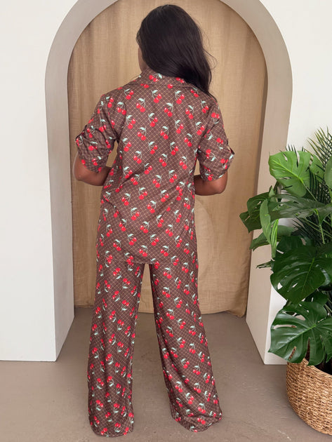 TRUEDAMES Midnight Cherry Zweiteiliges Set Braun Medium 4