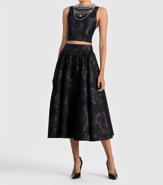 alice + olivia Nilda Midirock Schwarz US 6 3