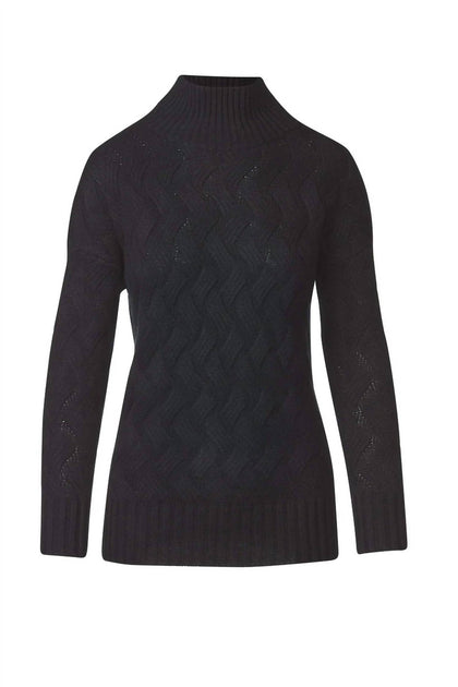 Kinross Cable Funnel Top Blue Small 2
