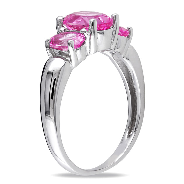Mimi & Max 3-Stone Ring Pink US 10 4