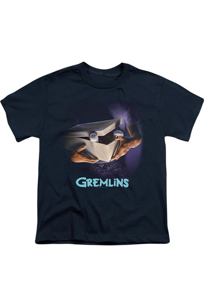 Gildan Gremlins Original Poster T-Shirt Blue Medium 2