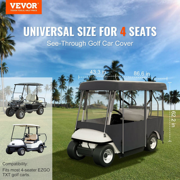 VVOR 86" 4-Person Golf Cart Enclosure 4