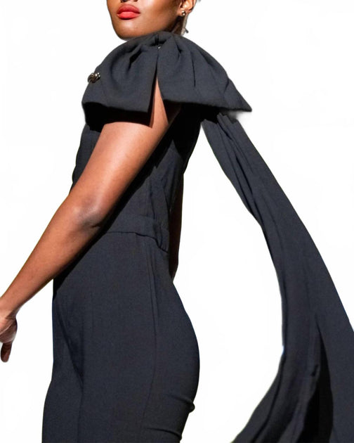 The Moon Extra Bowness Jumpsuit Black Large 3