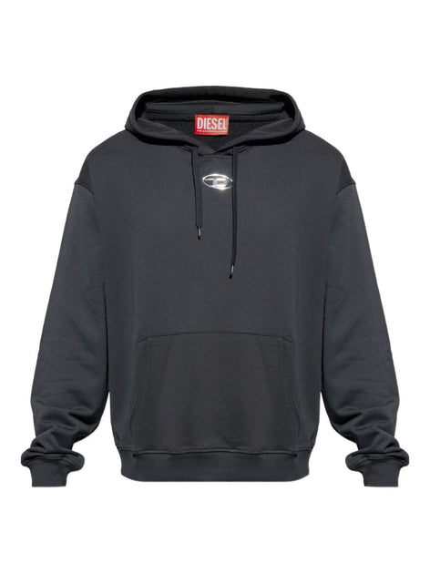 Diesel Drawstring Hooded Sweatshirt Black XLarge 2