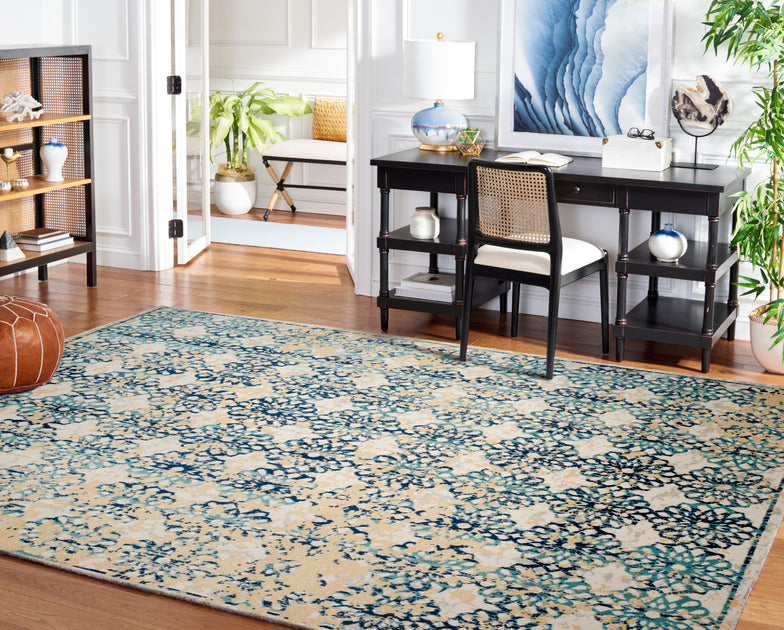 Safavieh Evoke EVK262 Area Rug Ivory/Blue 3