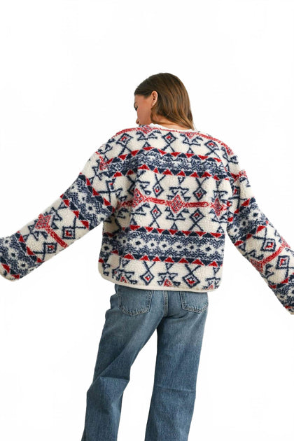 Buttermelon Cora Fleece Jacket Multi Small 3