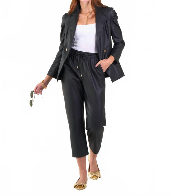 Emily McCarthy Joy Jogger Vegan Leather Black XSmall 2