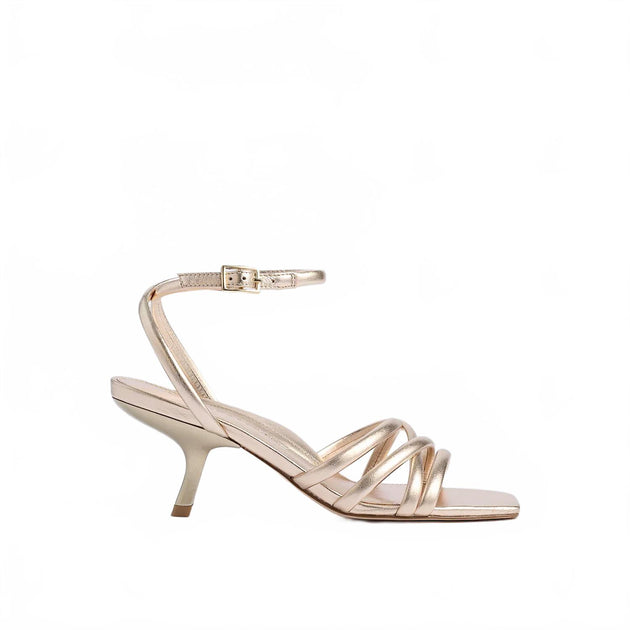 Marion Parke Clara Angled Heel Sandal Beige US 10 2