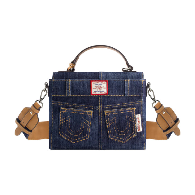 True Religion Jean Pocket Mini Flap Blue Mini Bag 3