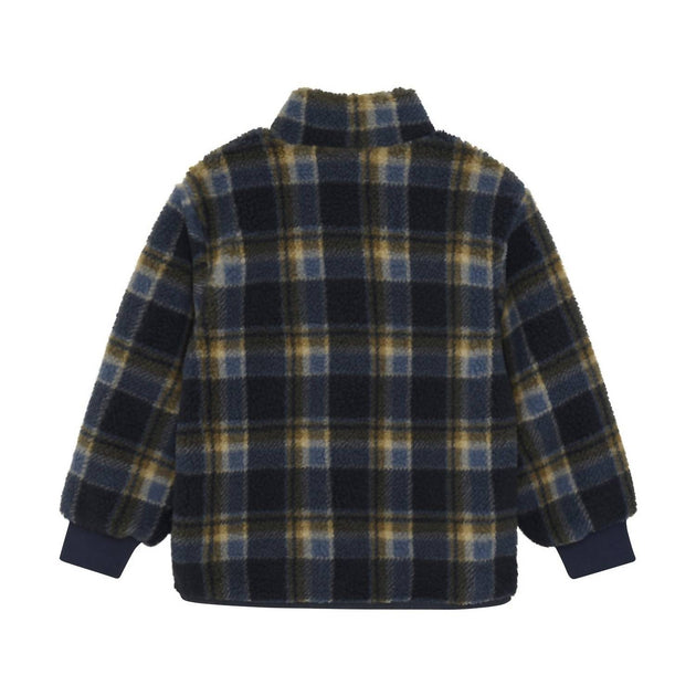 Minymo Boy's Teddy Jacket Blue US 7 4