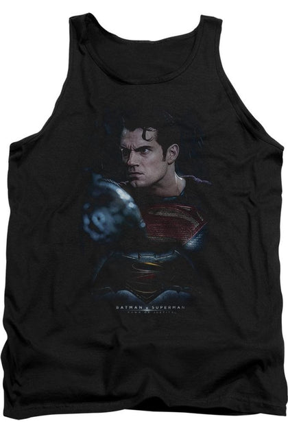 Gildan Batman V Superman Super Angry Tank Top Black Medium 2