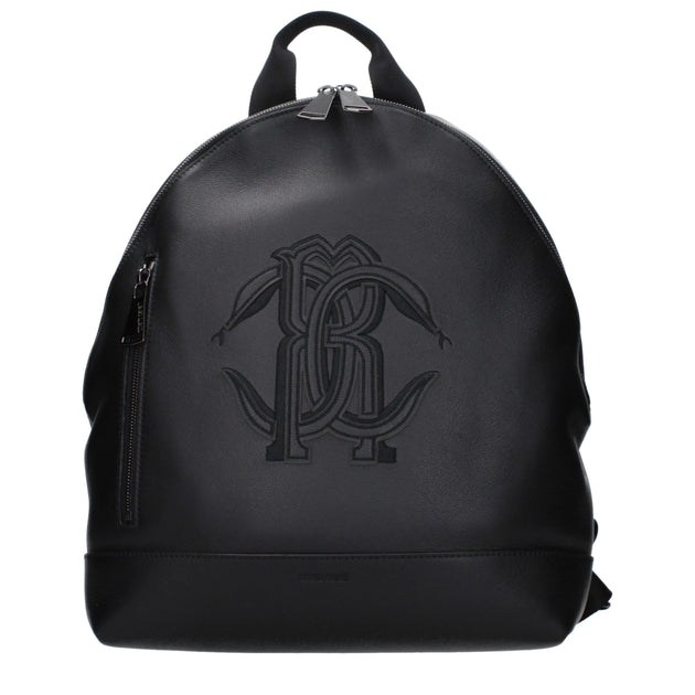 Roberto Cavalli TRB001PZL0105051 Leather Backpack Black 2