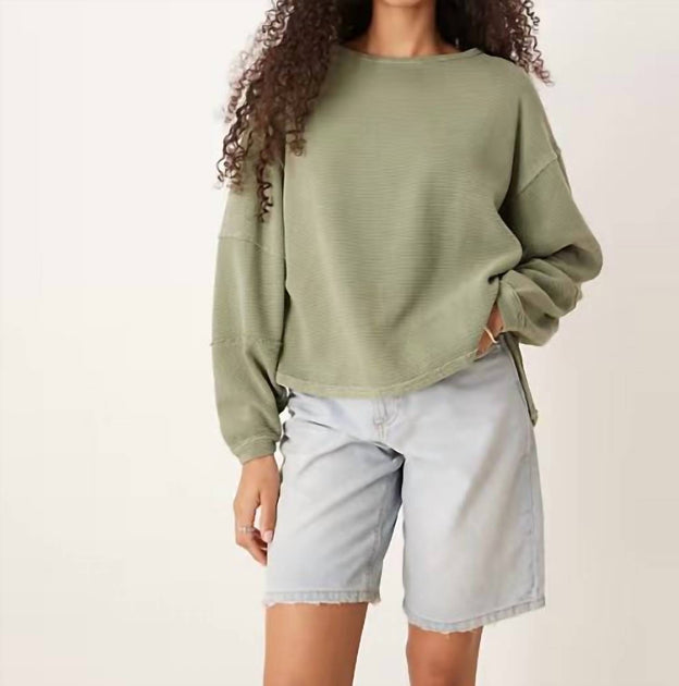 Free People Total Eclipse Tee Green Small 2