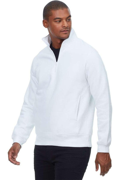 Threadfast Apparel Ultimate Fleece Quarter-Zip Sweatshirt Grey XSmall 3