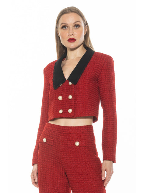 Alexia Admor Aurelia Jacket Red US 14 2