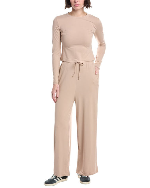 MARION Ensemble 2 pièces Top et Pantalon de Lounge Beige Medium 2