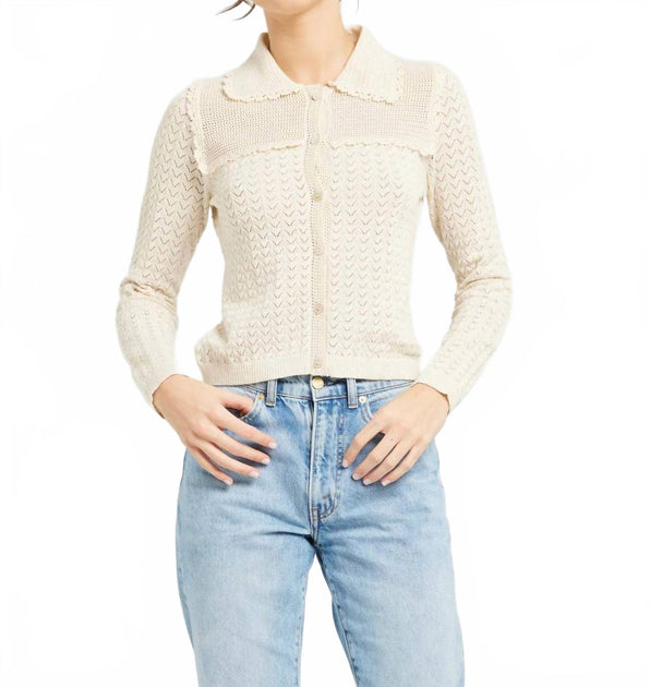 MILLE Andie Cardigan Beige Large 2