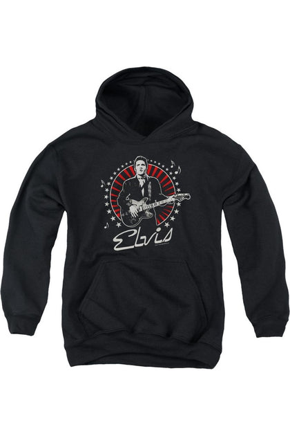 Gildan Elvis Presley Stars Youth Pullover Hoodie Black XLarge 2