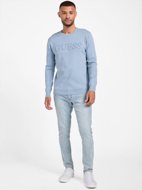 Guess Factory Astero Logo Sweater White Large 3