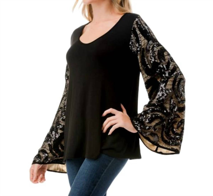 VaVa Lisa Blouse Black Large 2