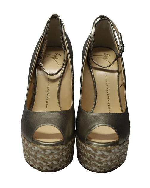Giuseppe Zanotti Cumber 105 Wedge Gold 39.5 3