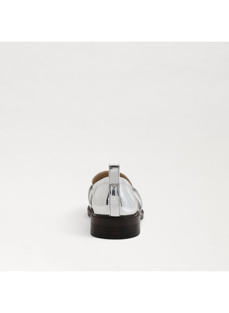 Sam Edelman Shiny Buckle Loafer Silver US 9 4
