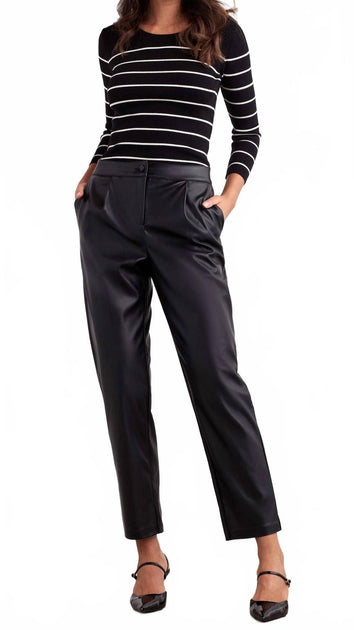 Ellen Tracy Gefaltete Kunstlederhose 3