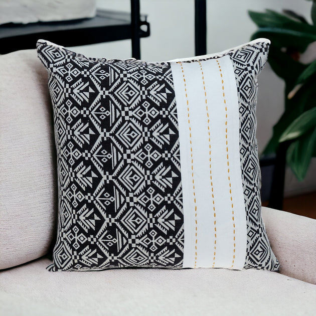 Hivvago Throw Pillow Black/White 51x51cm 2