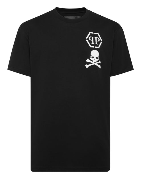 Philipp Plein Skull & Bones V Neck T-Shirt White Small 3