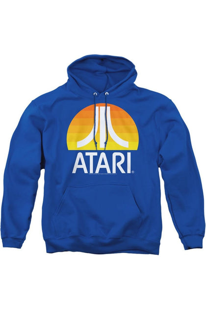 Gildan Atari Sunrise Adult Pullover Hoodie Blue Large 2