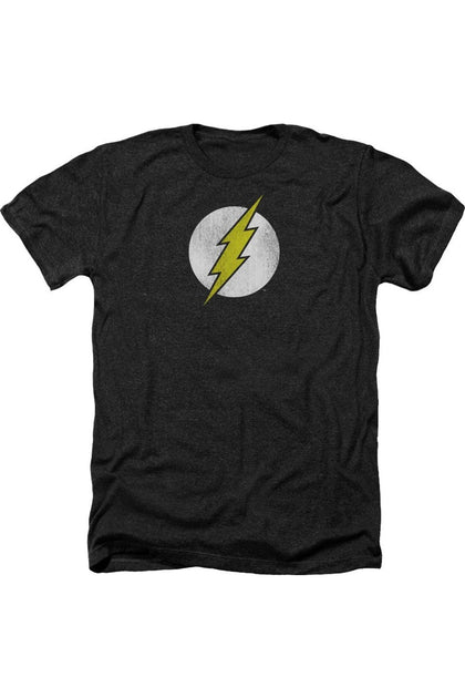 Gildan DC Comics Flash Logo Distressed T-Shirt Black XXL 2