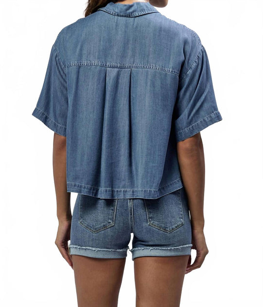 Dear John Denim Ansel Denim Top Blue Small 4