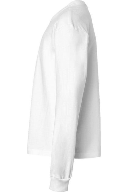 BELLA + CANVAS Youth Heavyweight Long Sleeve Tee White Small 4
