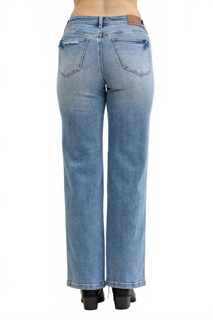 Judy Blue 90's Destroy Denim Blue 25 4