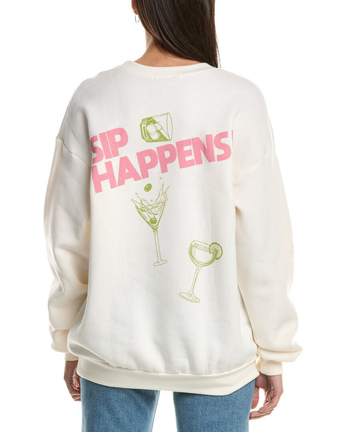 Pro-Ject Social T Capri Cocktails Sweatshirt White X-Small 3