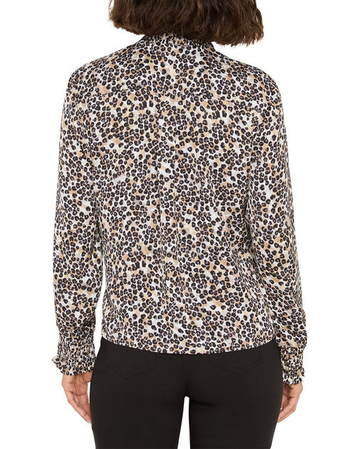 Nic + Zoe Little Leopard Top Brown XSmall 3