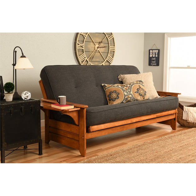 KODIAK Phoenix Futon Barbados Linen Charcoal 2