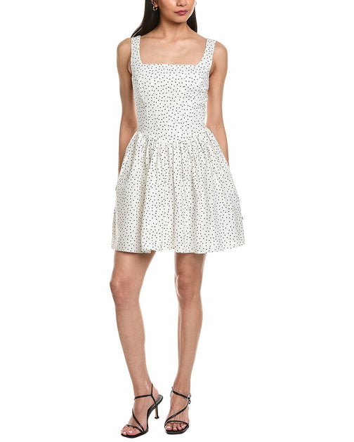 Garrie B Wide Strap Drop-Waist Mini Dress White XLarge 2