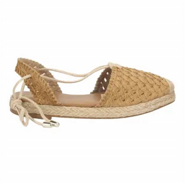 Rio Women's Crochet Lace Up Shoe Beige EU 38 2