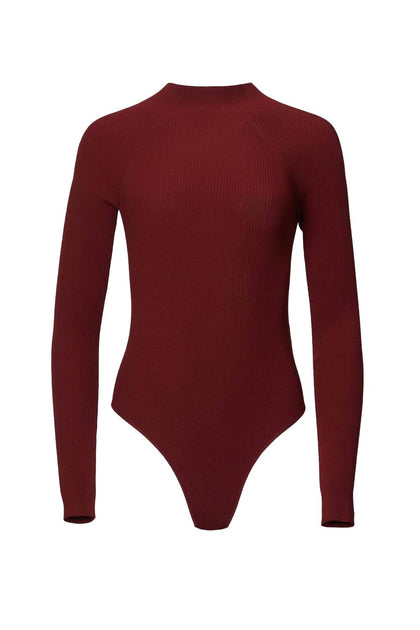 Zeynep Arcay Open Back Knit Bodysuit Red US 2 3