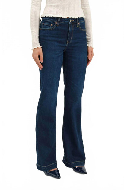 DAZE Heartbreaker Mid Rise Flare Jeans Blue 25 4