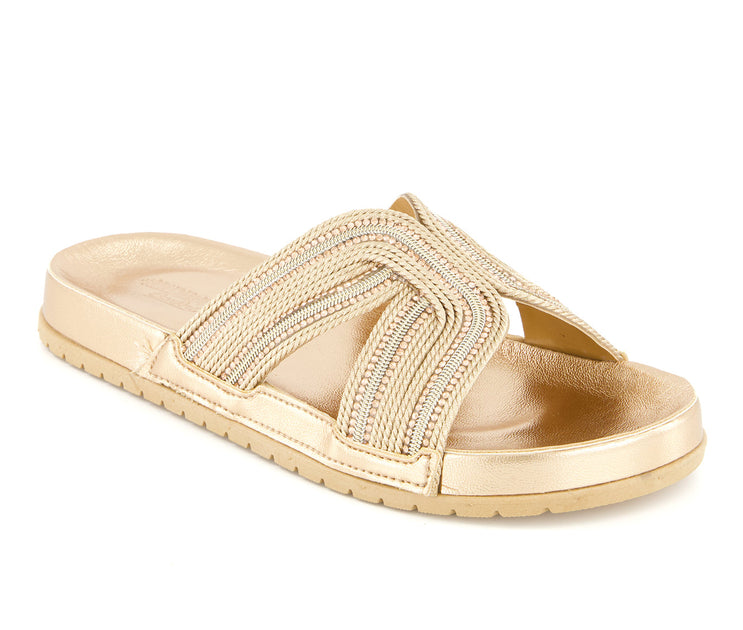 Andrea Slides Gold US 8 4