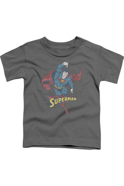 Gildan DC Comics Desaturated Superman Kurzarm T-Shirt Pink 4 Jahre 2