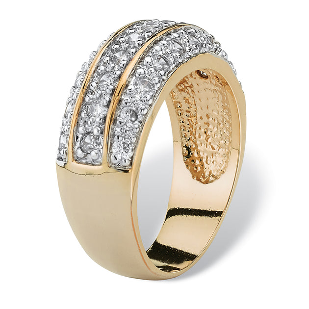 Stainless Steel 316L Anniversary Rings | Top Grade Crystals