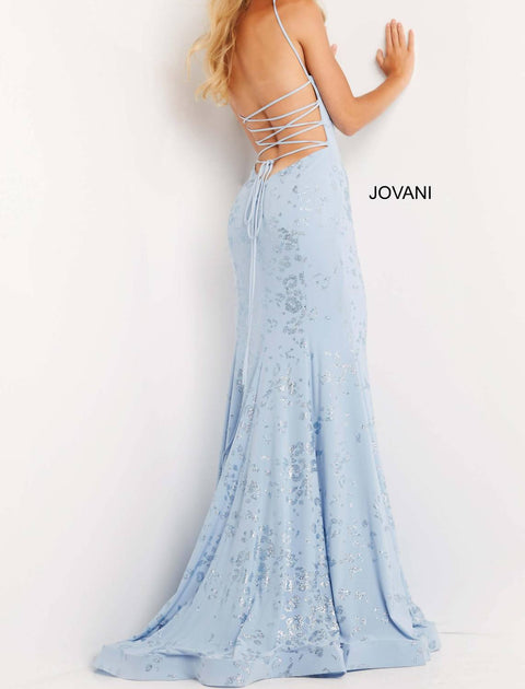 Jovani Long Formal Gown Light Blue US 2 3