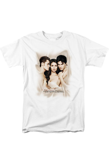 Gildan Vampire Diaries Bounded Short Sleeve T-Shirt White Large 2